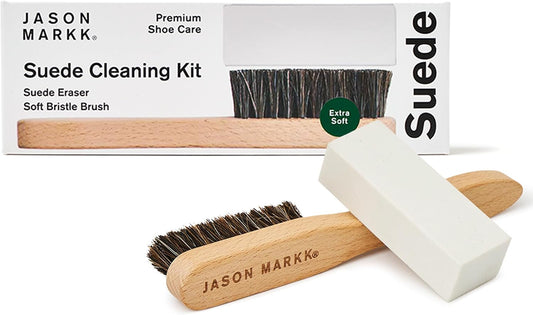 Jason Markk Suede Cleaning Kit, 2-Piece Brush and Stain Eraser