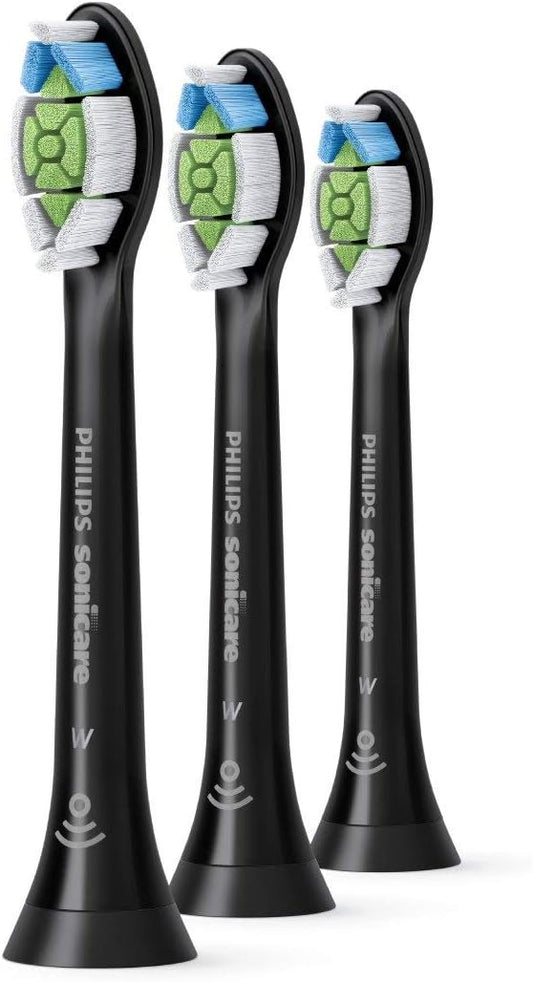 Philips Sonicare W DiamondClean Brush Heads, 3 Pack, Black