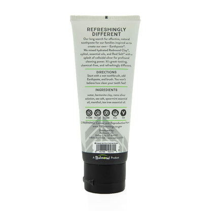Redmond Earthpaste All Natural Fluoride-Free Toothpaste Spearmint 4 oz - view 2