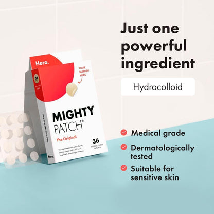 Hero Mighty Patch Original Hydrocolloid Pimple Patches, 72 Count - view 5