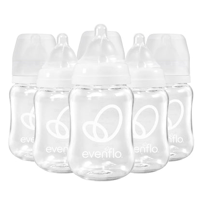 Evenflo Balance+ Glass Wide Neck Baby Bottles, 6 fl oz (180 ml), 6 Pack - view 2