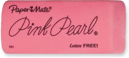 Paper Mate Pink Pearl Erasers, Large, 3 Count - view 2