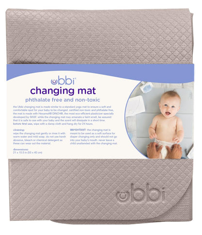 Ubbi On-the-Go Baby Changing Mat, Taupe - view 5