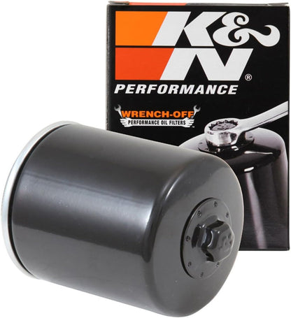K&N KN-171B Performance Motorcycle Oil Filter, Wrench Off Nut