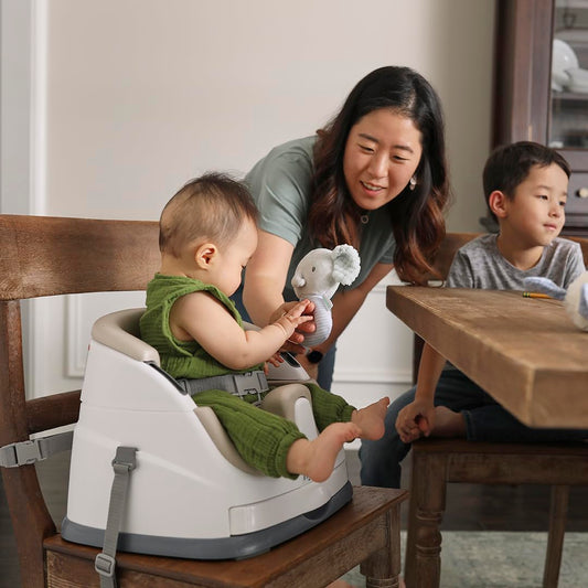 Ingenuity Baby Base 2-in-1 Booster Feeding and Floor Seat, Cashmere - view 2