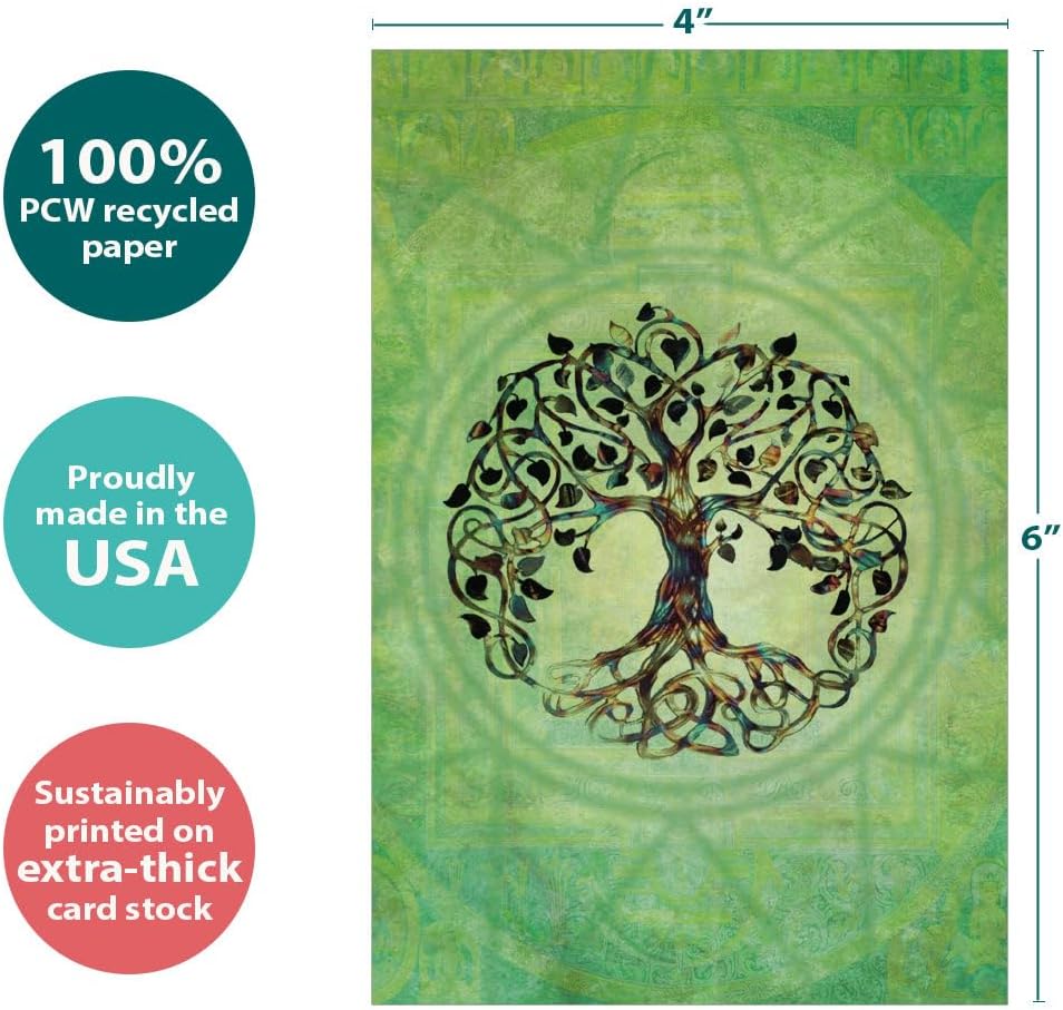 Tree-Free Greetings Tree of Life Notecards with Envelopes, Pack of 12 - view 3