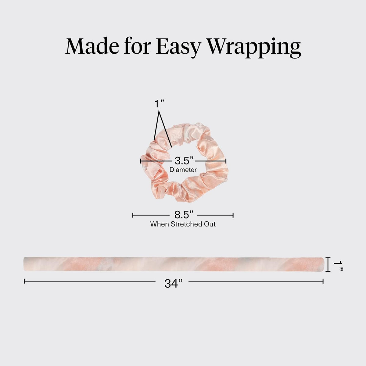 Kitsch Satin Heatless Curler Set - Sunset Tie Dye - view 5