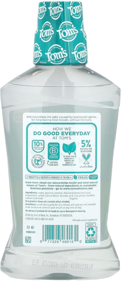 Tom's of Maine Wicked Fresh Mouthwash, Cool Mountain Mint, 16 fl oz - view 2