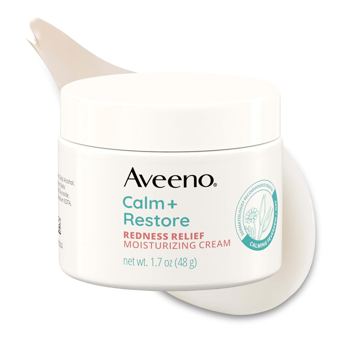 Aveeno Calm + Restore Redness Relief Moisturizing Cream, Fragrance-Free, 1.7 oz