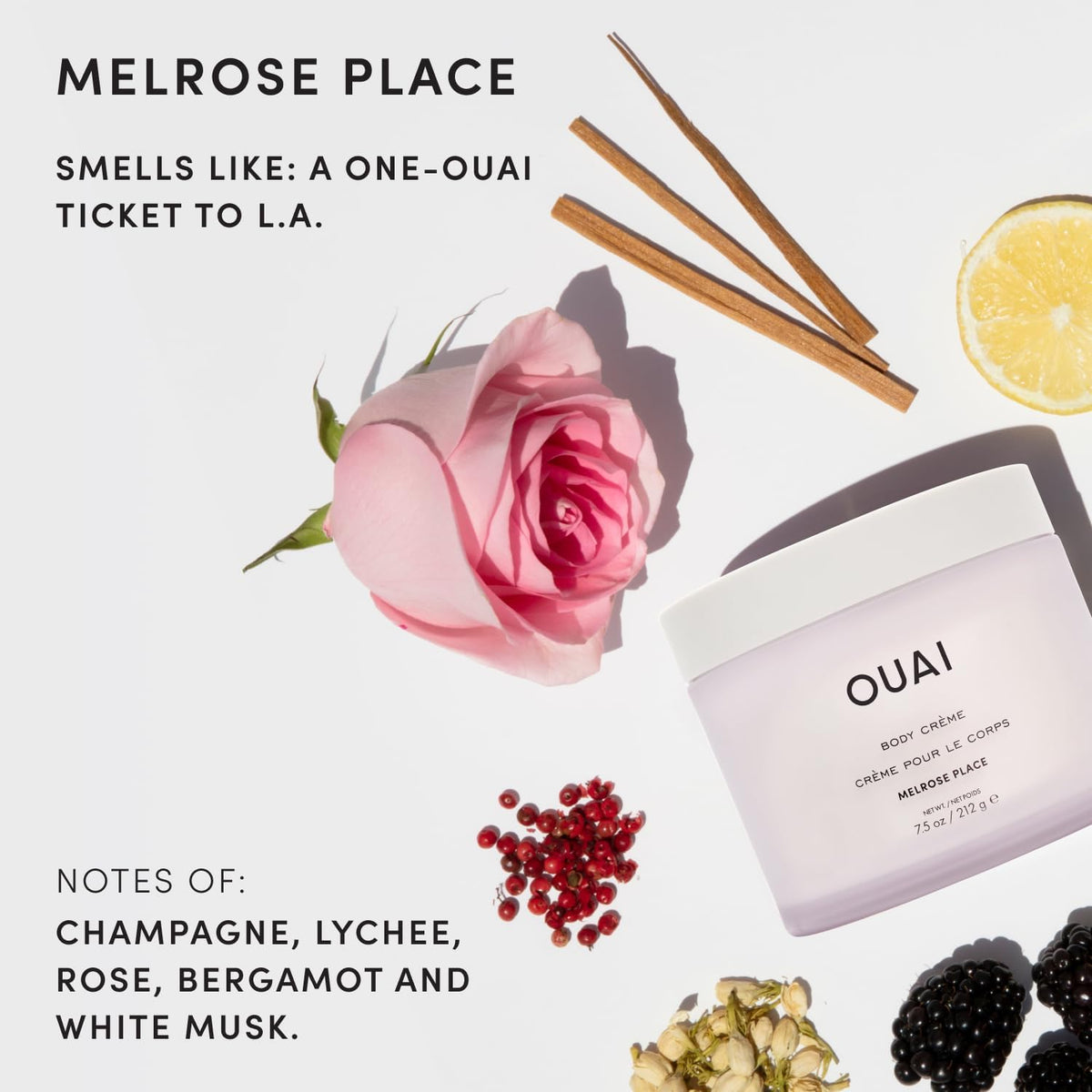 OUAI Melrose Place Whipped Body Cream, 7.5 oz - view 6