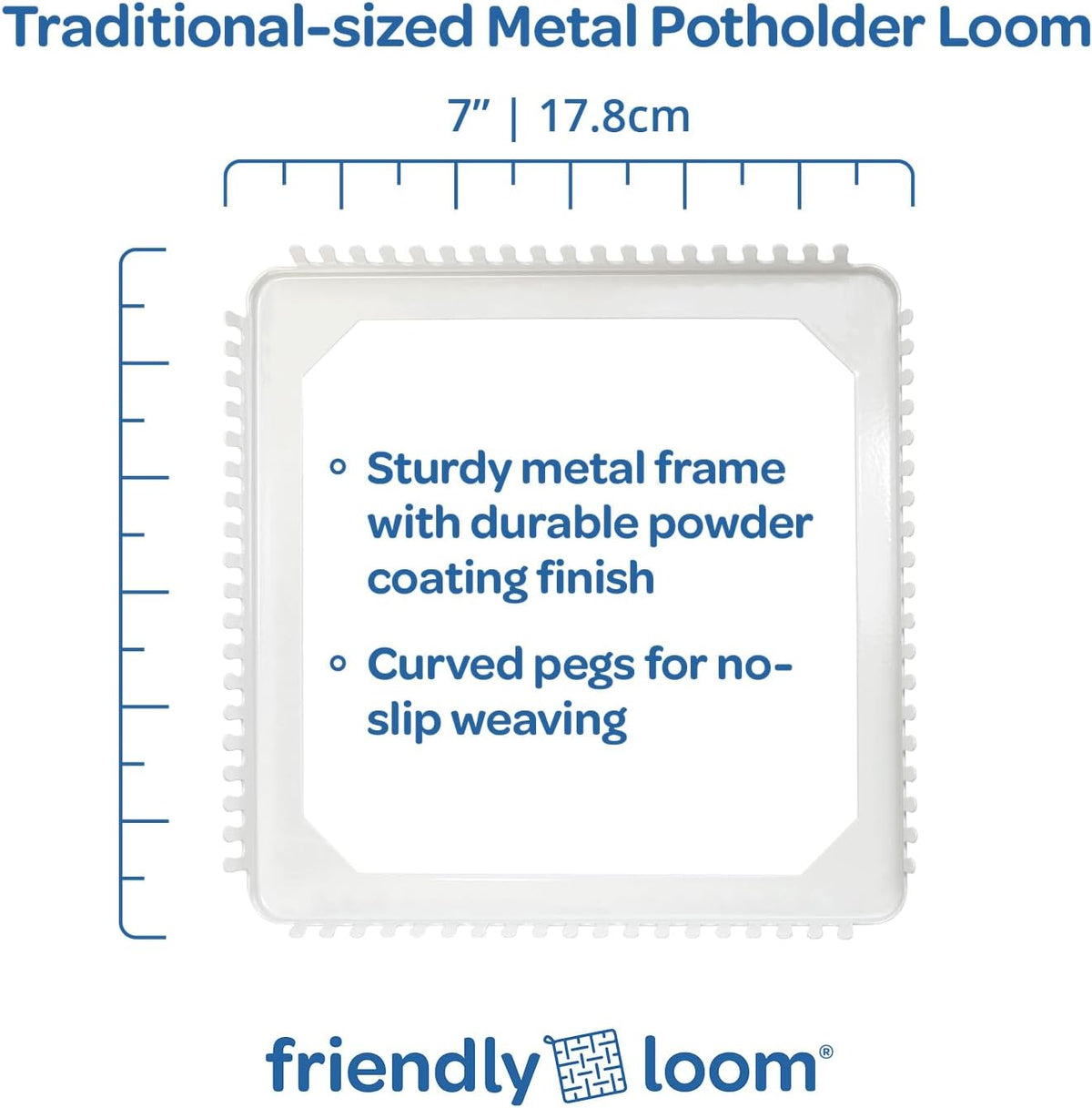 Harrisville Friendly Loom 7 Inch Traditional Potholder Loom Kit - view 3
