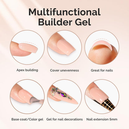 MelodySusie HEMA-Free Nude Builder Nail Gel 0.5 fl oz H1407 - view 4