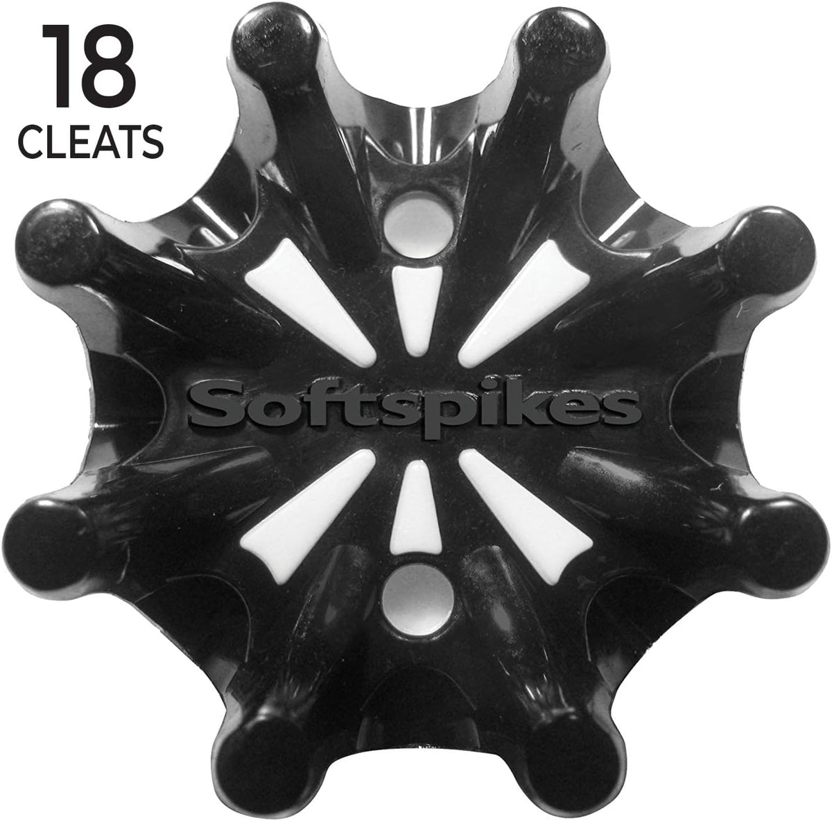 Softspikes Pulsar Golf Cleats Fast Twist 3.0, 18 Count, Black - view 2