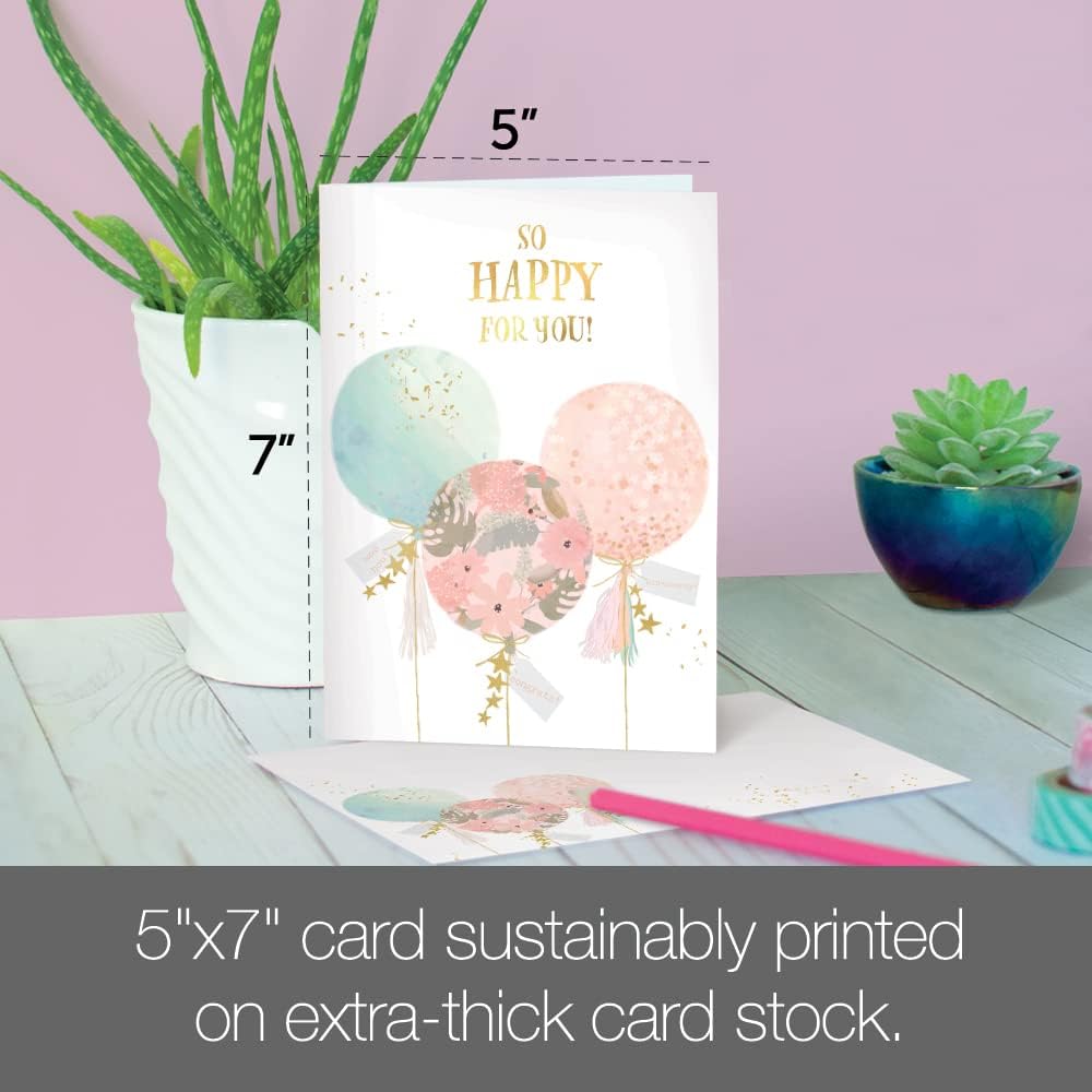 Tree-Free Greetings Engagement Greeting Cards 5 x 7 Inch, Pack of 2 - view 5