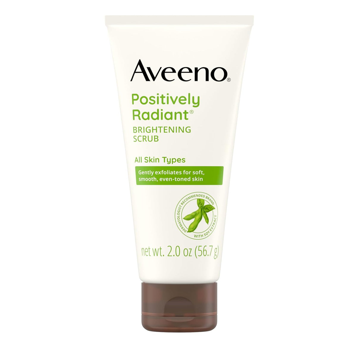 Aveeno Positively Radiant Exfoliating Daily Facial Scrub, 57 g (2 oz) — product view