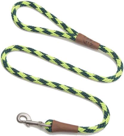 Mendota Pet Snap Leash British-Style Dog Lead Jade 1/2 in x 6 ft