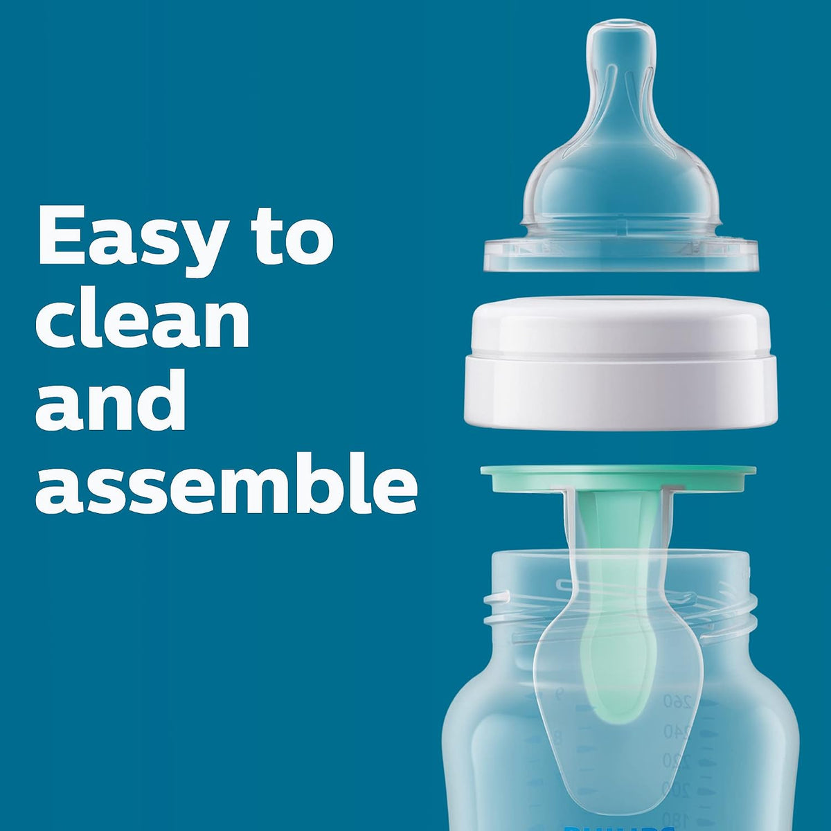 Philips Avent Anti-Colic Baby Bottles with AirFree Vent, 4 Pack, 9 oz - view 6