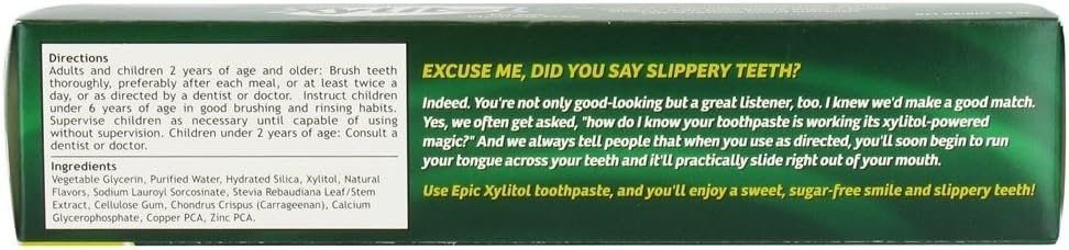 Epic Dental Spearmint Fluoride-Free Toothpaste, 4.9 oz - view 2