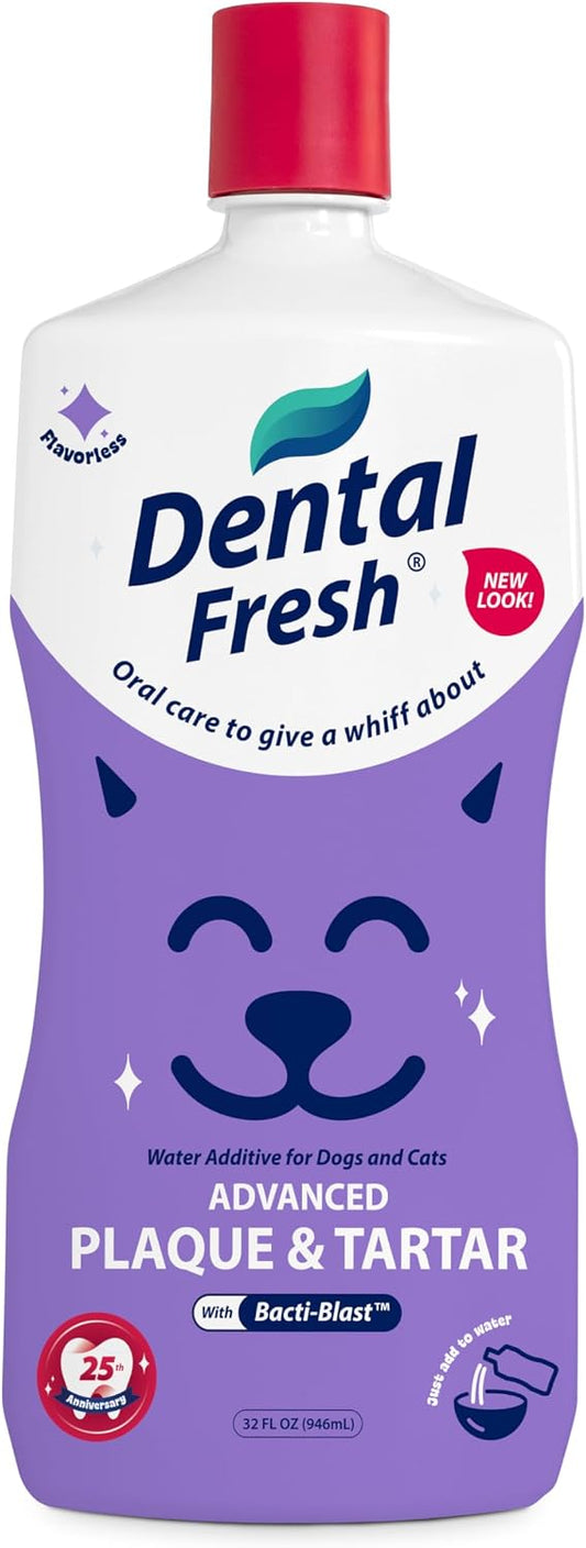 Dental Fresh Advanced Plaque & Tartar Pet Water Additive, 32 fl oz (960 ml)