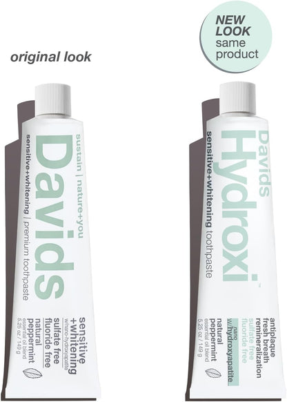 Davids Nano Hydroxyapatite Toothpaste Sensitive Whitening Peppermint 5.25 oz - view 2