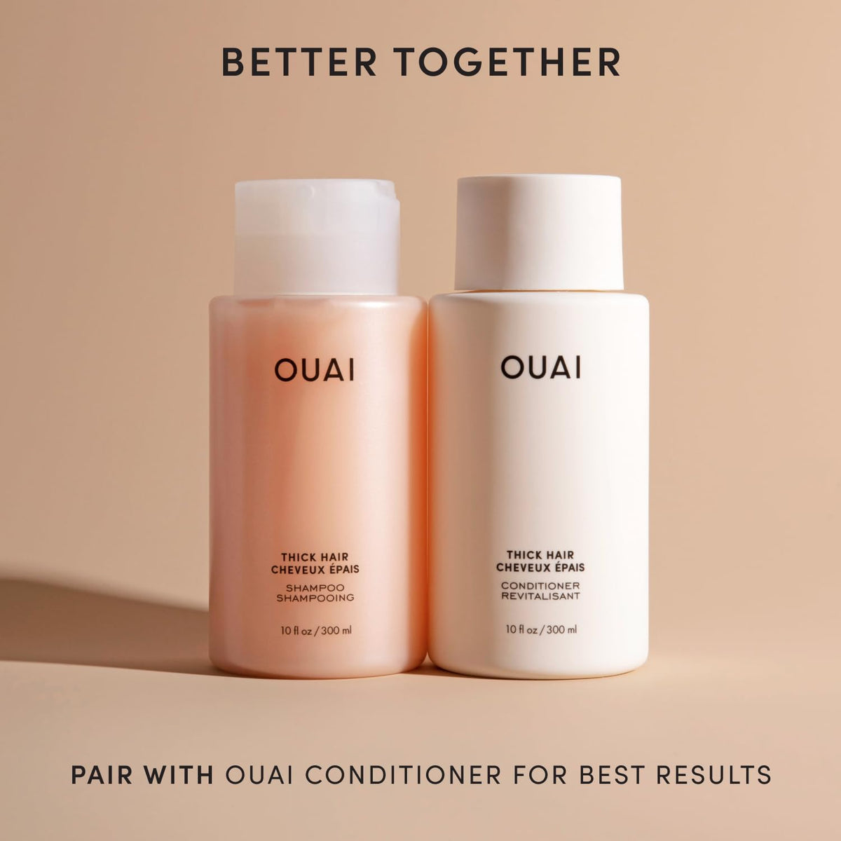 OUAI Thick Shampoo with Keratin and Shea Butter 300 ml (10 fl oz) - view 4