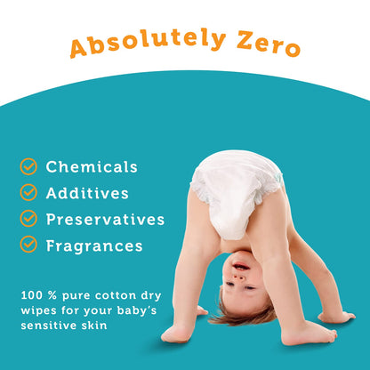 Whoopsie Wipes 100% Pure Cotton Dry Baby Wipes, 1,200 Count - view 3