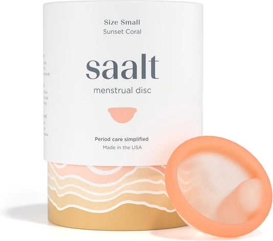 Saalt Reusable Menstrual Disc, Small, Coral