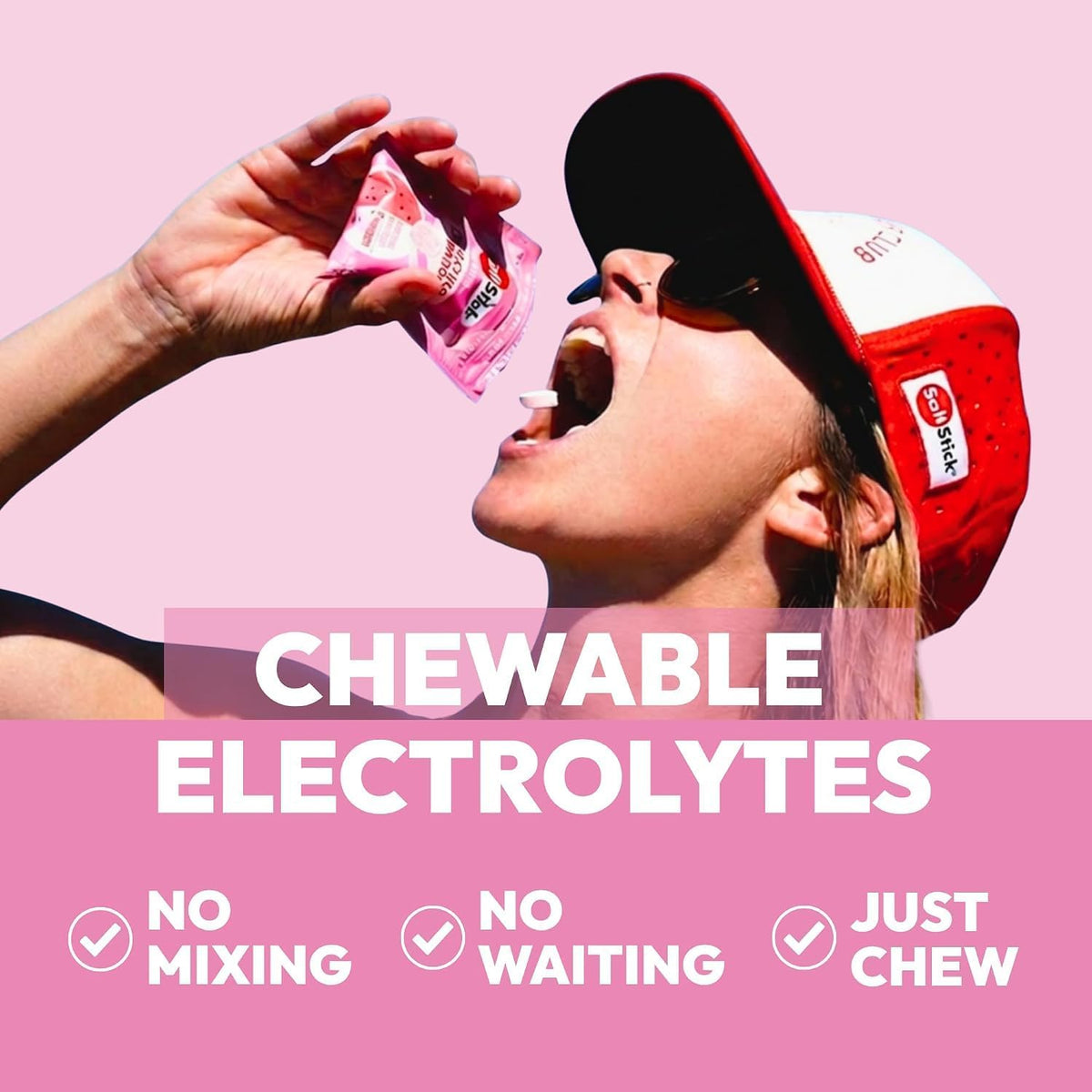 SaltStick Electrolyte FastChews, Pink Lemonade, 60 Chewable Tablets - view 4