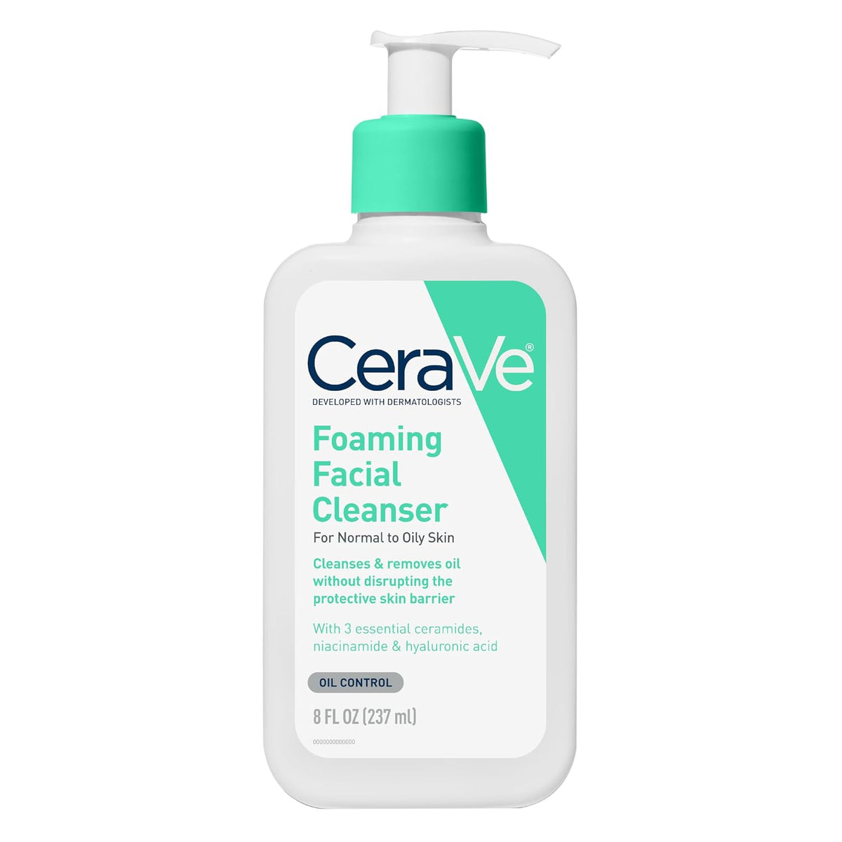 CeraVe Foaming Facial Cleanser 227 g (8 oz) — product view