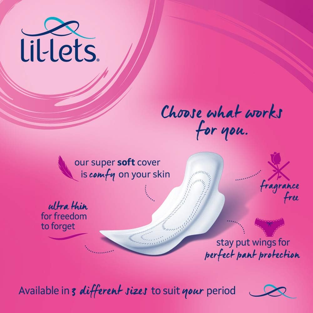 Lil-Lets Super Soft Ultra Thin Long Pads with Wings, 96 Count - view 4