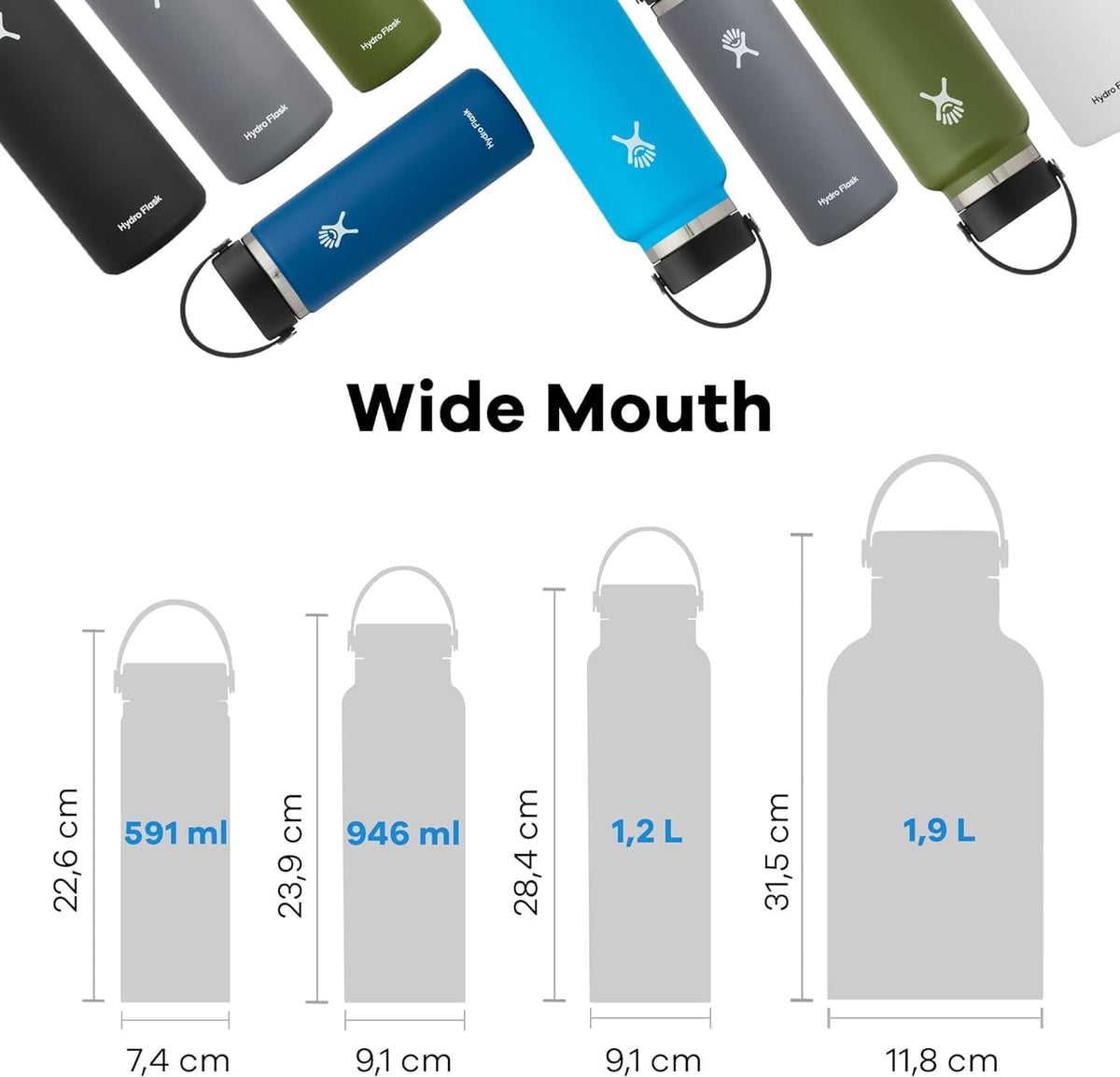 Hydro Flask Wide Flex Cap Insulated Bottle, 946 ml (32 oz) - view 2