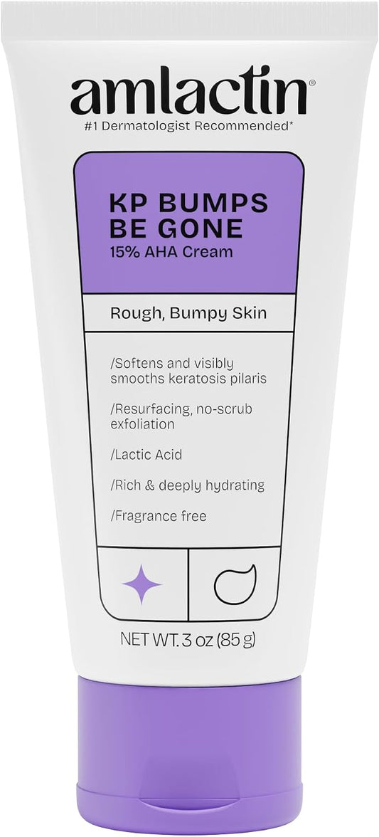 AmLactin KP Bumps Be Gone Exfoliating & Hydrating Cream, 3 oz (85 g)