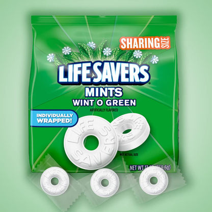 Life Savers Wint-O-Green Hard Mints, Individually Wrapped, 13 oz Bag - view 4