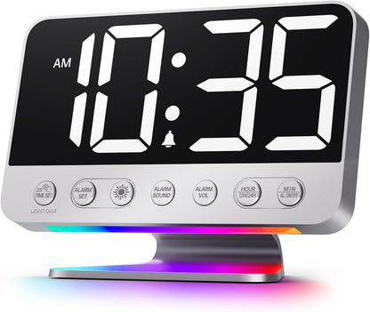 Odokee Digital Alarm Clock with USB Charging Port and Night Light