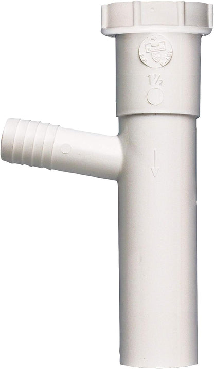 Plumb Pak 30-8WK Dishwasher Branch Tailpiece, White, 1-1/2 x 8 Inch - view 3