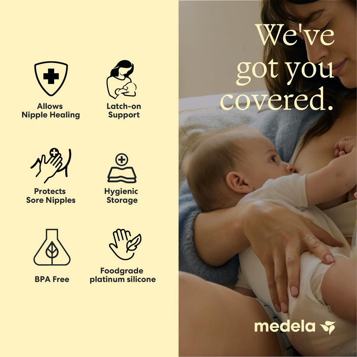 Medela Contact Nipple Shields, Size M (20 mm), 2 Count - view 3