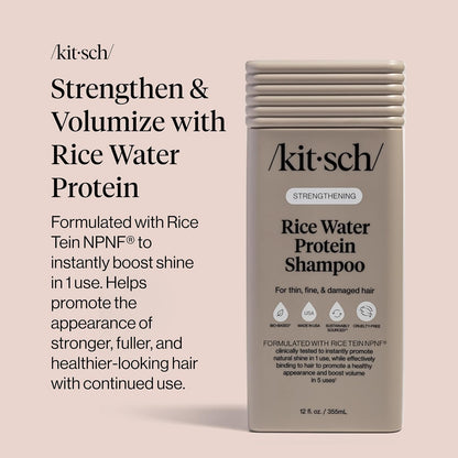 Kitsch Rice Water Protein Strengthening Shampoo 12 oz - view 5