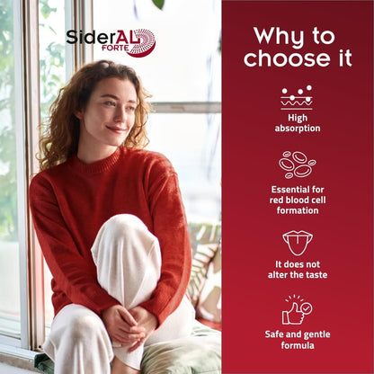 SiderAL Forte Iron Supplement with Vitamin C 30 mg Sucrosomial Iron 20 Count - view 4