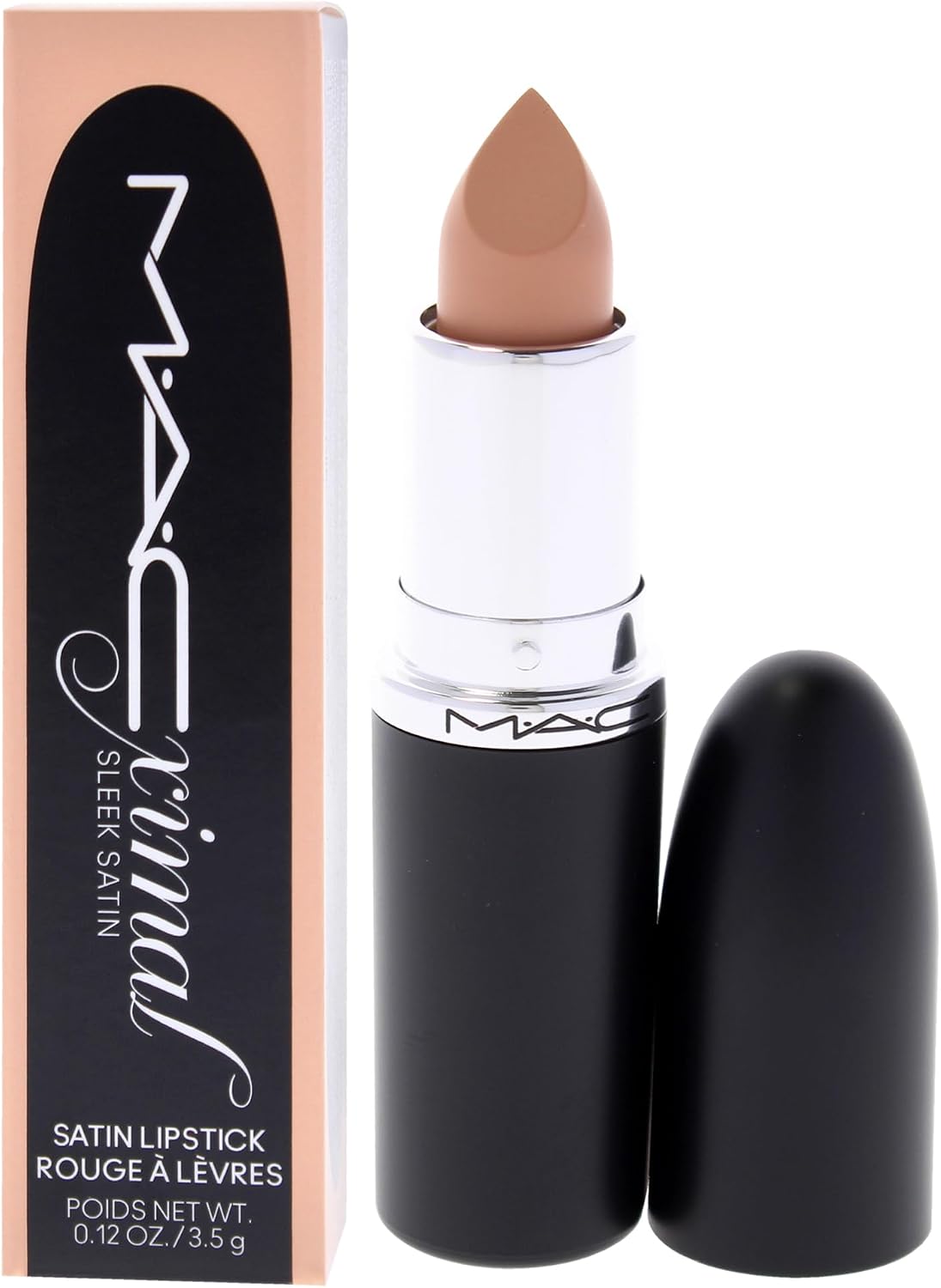 MAC Macximal Satin Lipstick, 833 Crème D'Nude, 0.12 oz - view 4