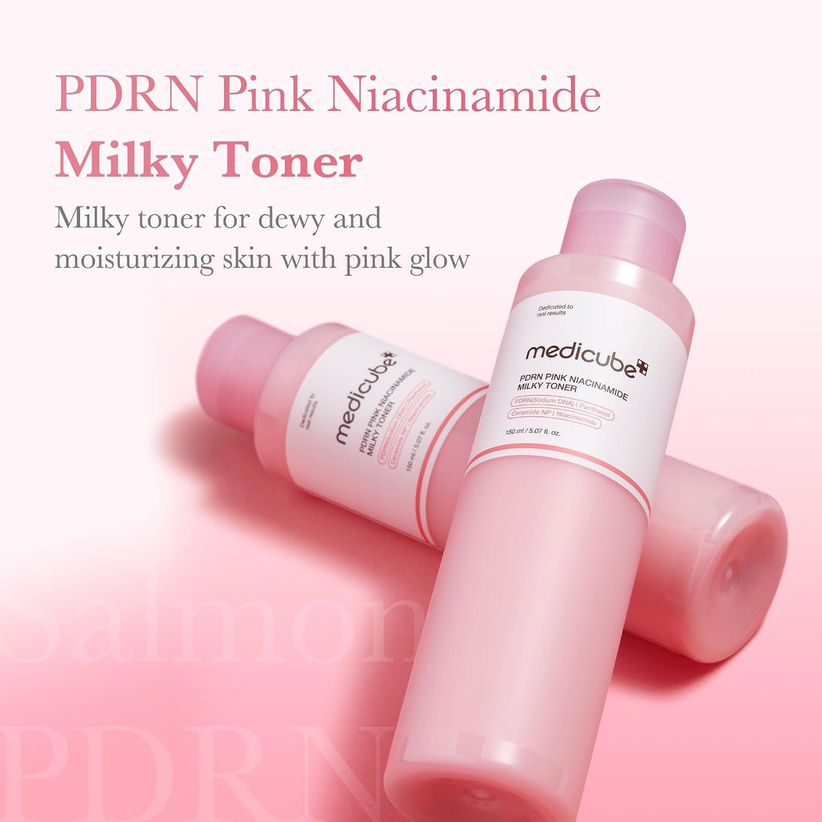 medicube PDRN Pink Milky Toner Salmon DNA PDRN, 150 ml (5.1 fl oz) — alternate product view