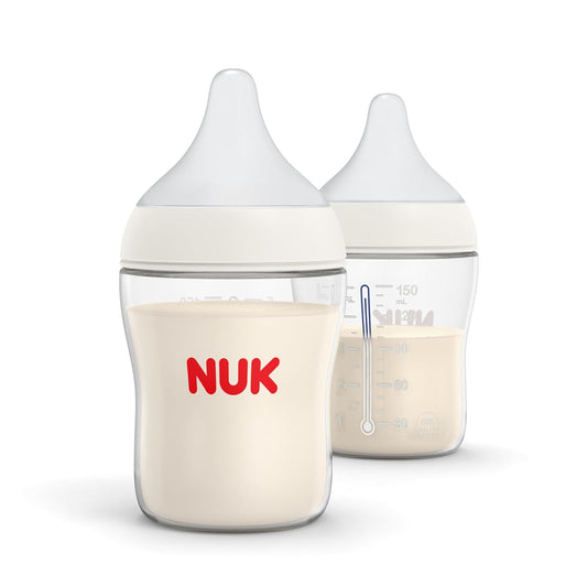 NUK Perfect Match Baby Bottle, 5 oz (150 ml), 2 Pack