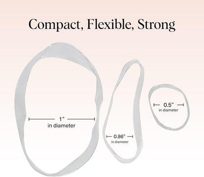 Kitsch Pro No Snag Mini Gummy Hair Elastics, Clear, 100 Count - view 5