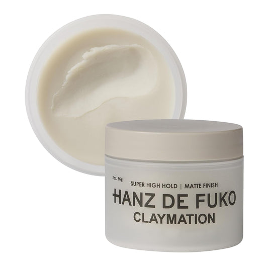 Hanz de Fuko Claymation Men's Hair Styling Clay, 2 oz Travel Size
