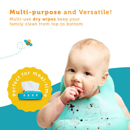 Whoopsie Wipes 100% Pure Cotton Dry Baby Wipes, 1,200 Count - view 4