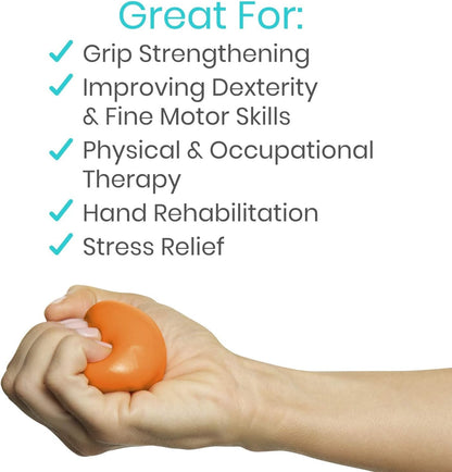 Vive Therapy Putty Set, Extra Soft, Medium and Firm Resistance, 6 Count - view 5
