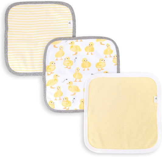 Burt's Bees Baby Organic Cotton Washcloths, 9 x 9 in, Pack of 3