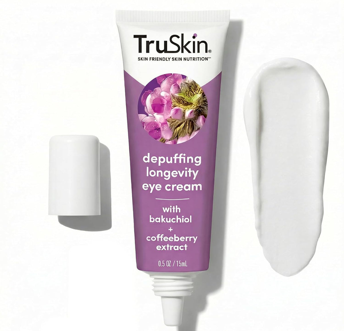 TruSkin Caffeine Eye Cream with Bakuchiol, 15 ml (0.5 fl oz) — product view