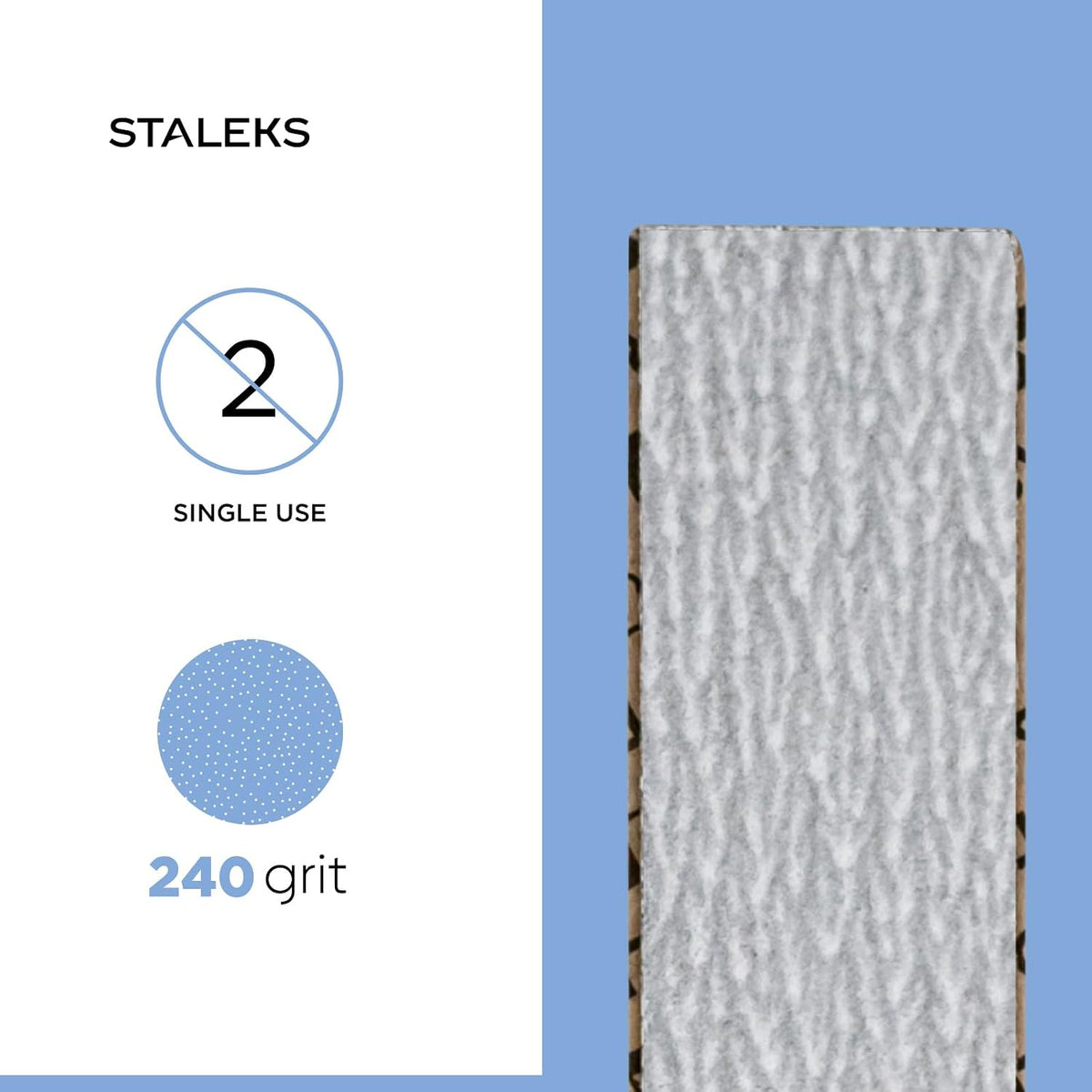 Staleks Pro Papmam Disposable Files for Straight Base, 240 Grit, 50 Count - view 5