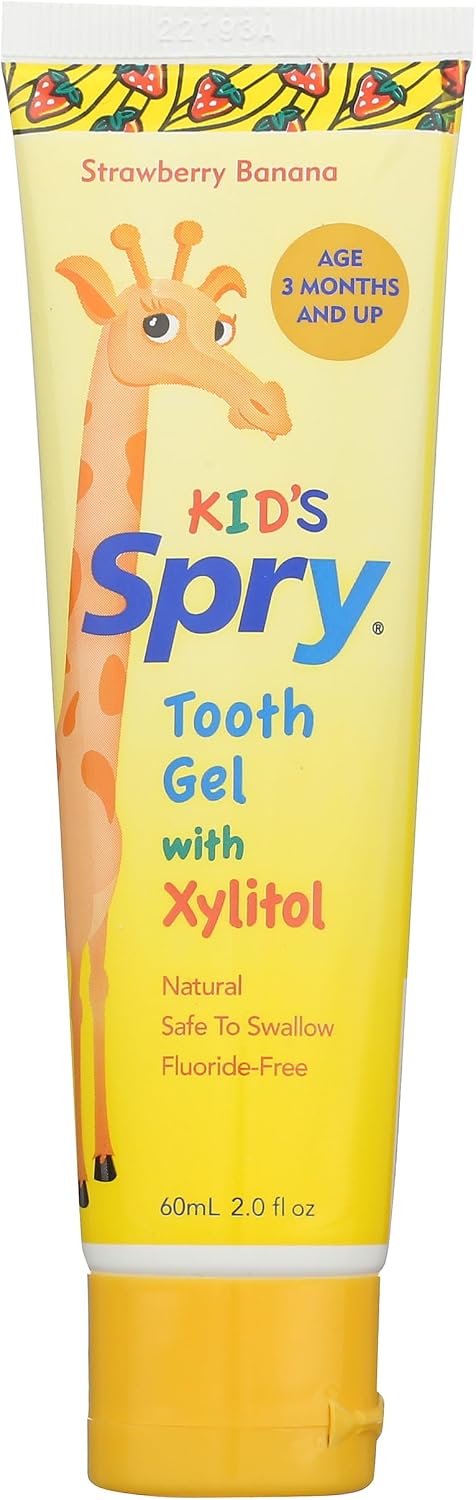 Spry Natural Kids Xylitol Tooth Gel Strawberry Banana 60 ml - view 4