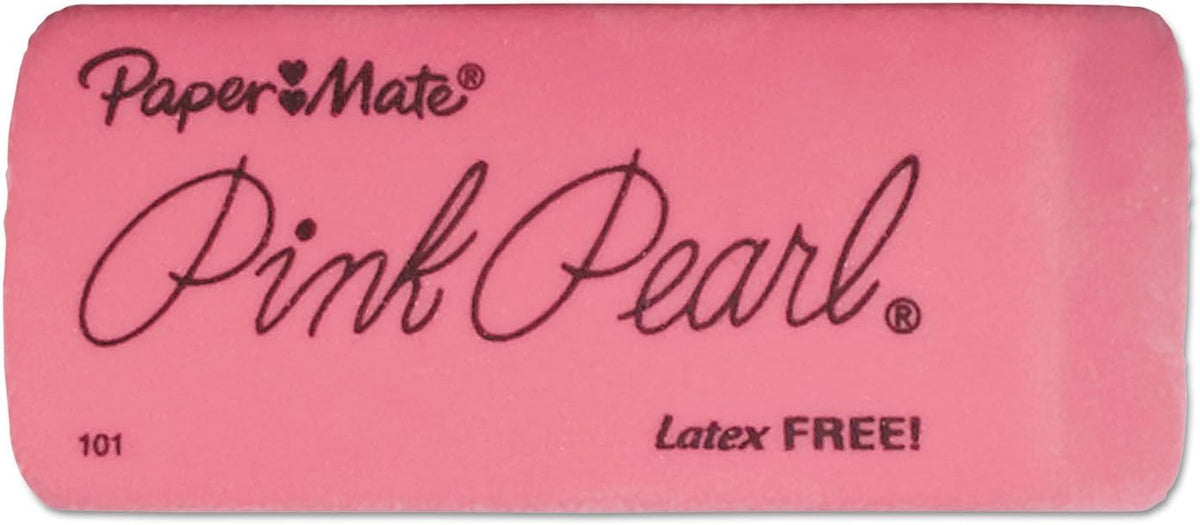 Paper Mate Pink Pearl Erasers, Large, 3 Count - view 4